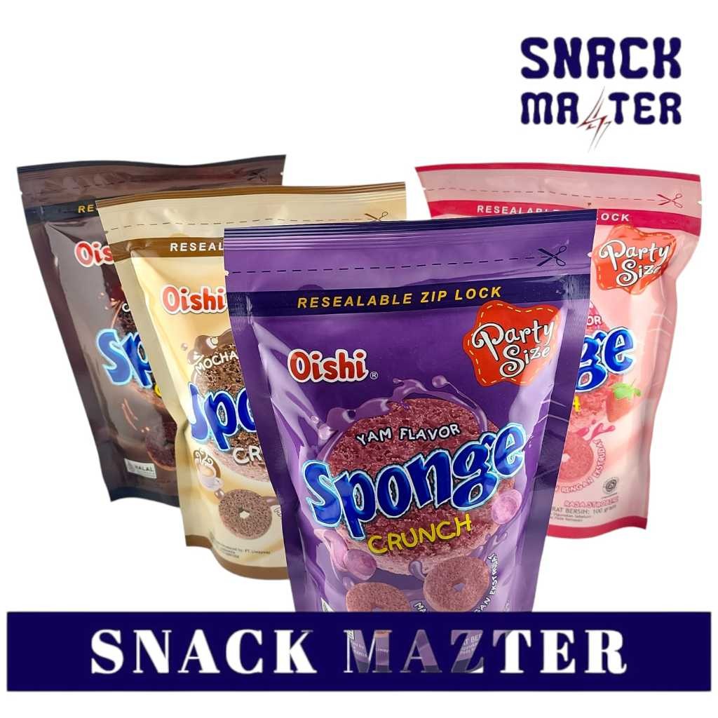 

terbaru Oishi Sponge Crunch Pouch - Netto 100gr