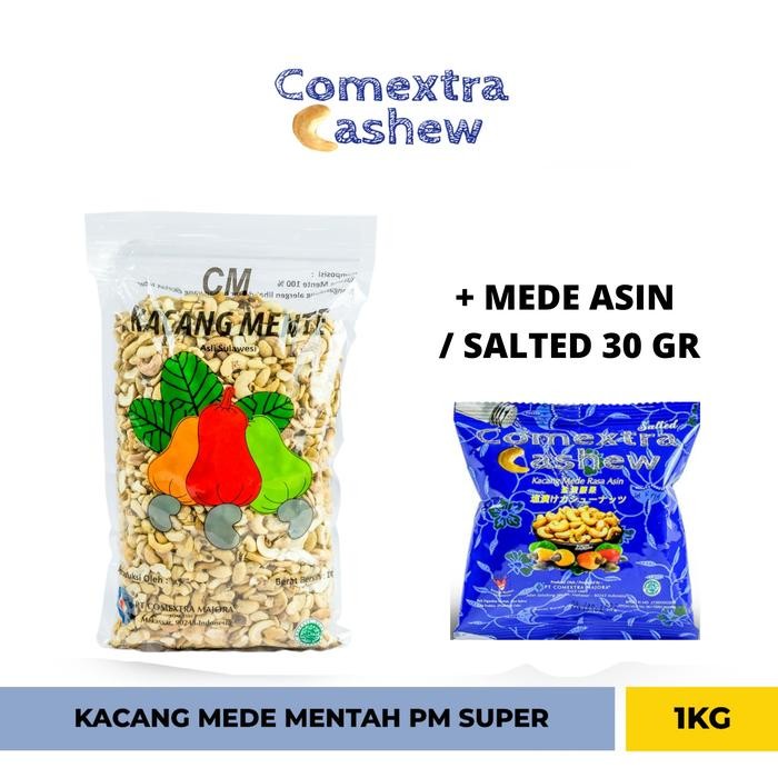 

Kacang Mede Mentah Belah Pecah Merah 1 Kg – PM Super Indonesia Cashew Mente Mete Food Pecel - + ASIN 30 GR