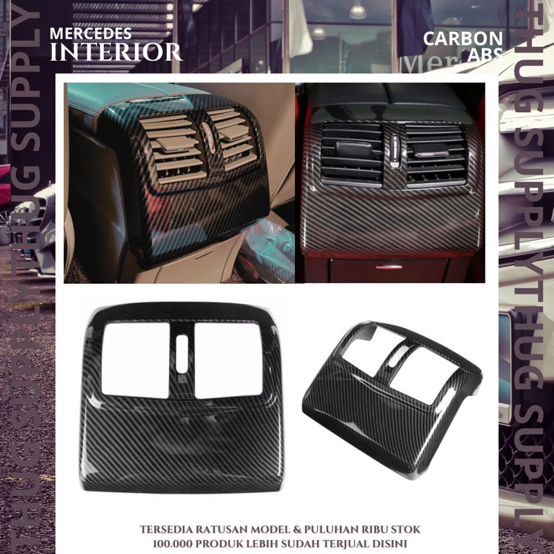 COVER AC W212 CARBON E CLASS TRIM PANEL INTERIOR VENTILASI KARBON MERCY MERCEDES BENZ AMG FRAME KISI