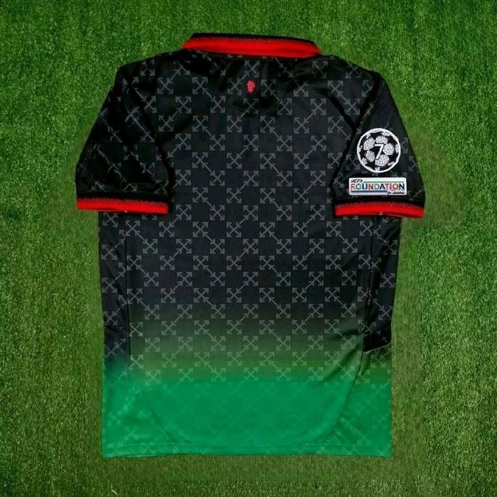 JERSEY BOLA MILAN OFF WHITE HITAM FULL PATCH 2024 2025 BEST QUALITY