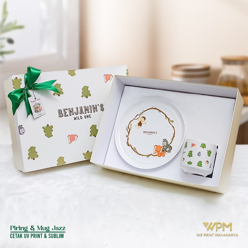 MER.SHOP Paket Souvenir Piring Custom / Custom Piring