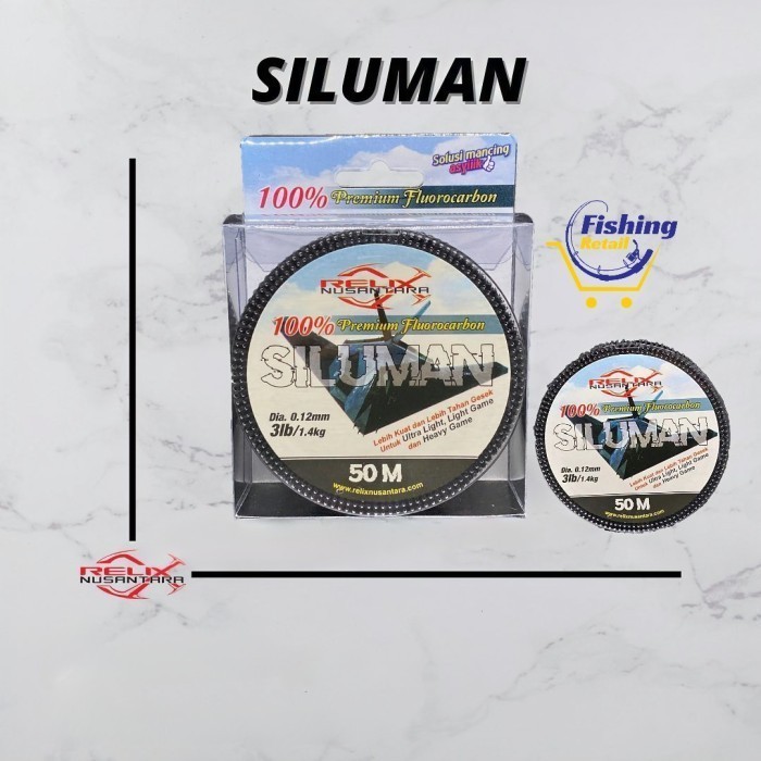 Senar Leader Relix Nusantara SILUMAN Leader 100% Premium Flourocarbon LEADER SILUMAN