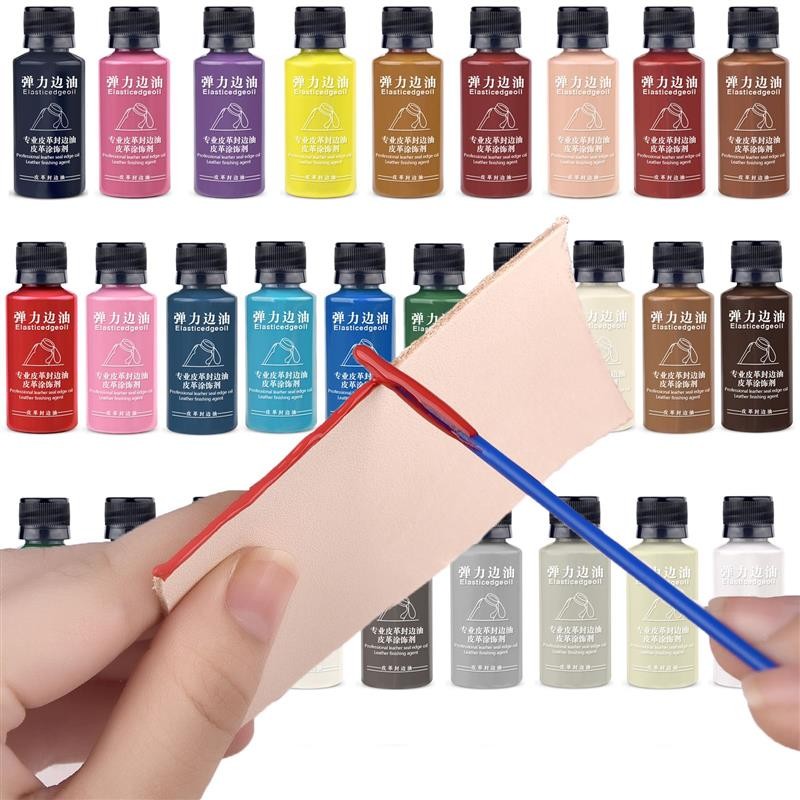 

Leather Matte Edge Oil 30ml/Bottle Leather Dye Coloring Coats Edges Finish Supplies DIY Leather Craft Edges Paint Pigment
