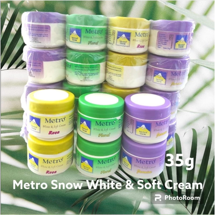 Metro Snow Cream METRO SNOW WHITE & SOFT CREAM Cream Pelembab Wajah Hazeline Metro Snow Cream
