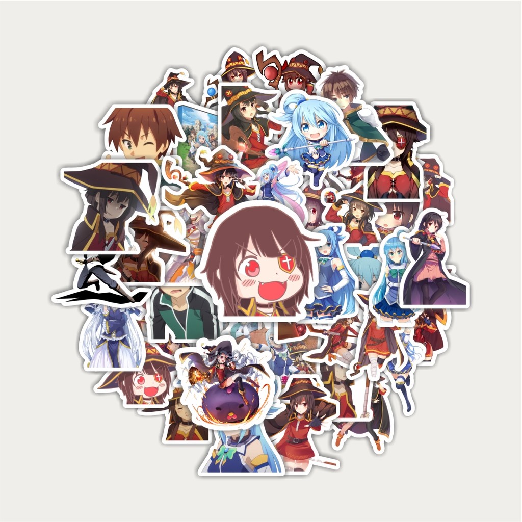 

Sticker Pack Stiker Anime Series Konosuba Character Mix | Sticker TUMBLR | Stiker LAPTOP KOPER HELM