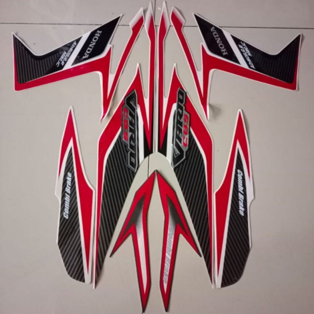 striping Ori body Honda Vario 110 cbs 2011 2012 stiker bawaan original bodi honda vario injeksi vari