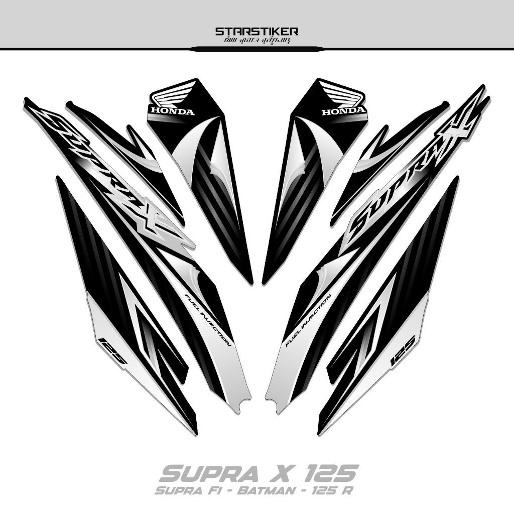 STRIPING SUPRA X 125 R STIKER SUPRA X 125 FI STICKER SUPRA-X 125 R/WAVE 125
