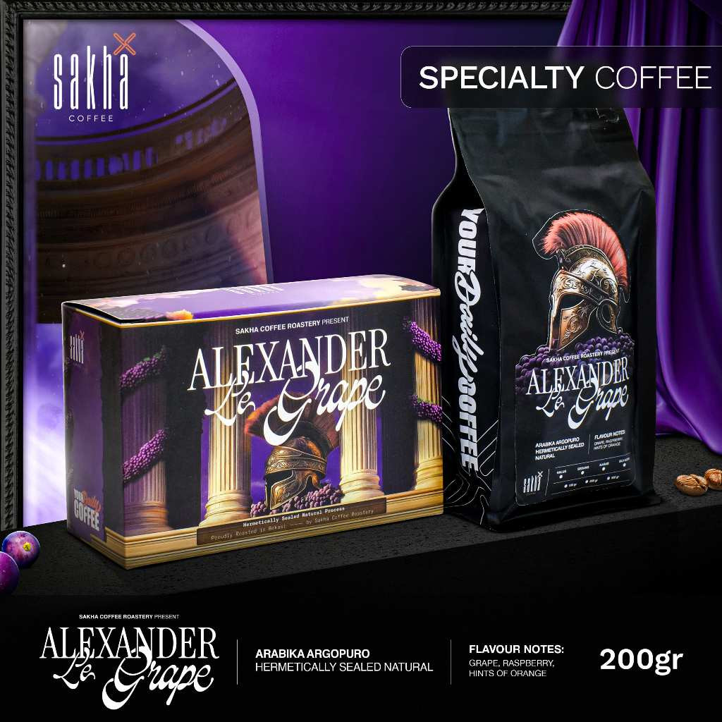 

Biji Kopi Arabika ALEXANDER LE GRAPE Coffee Bean Arabica Bubuk Coffe