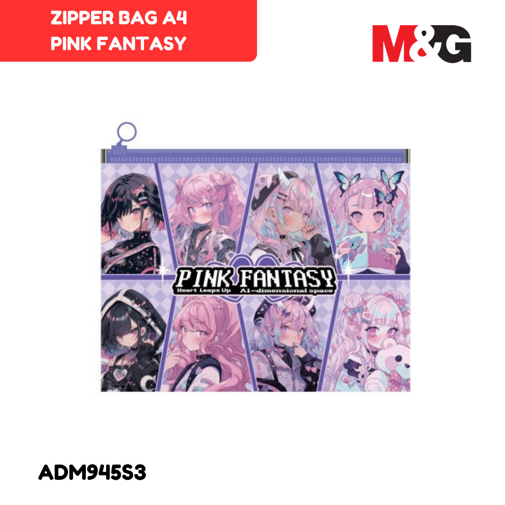 

Map Dokumen Zipper M&G Pink Fantasy Ukuran A4 ADM945S3 Dokumen Bag Zipper Bag Karakter- SATUAN - SHSNP