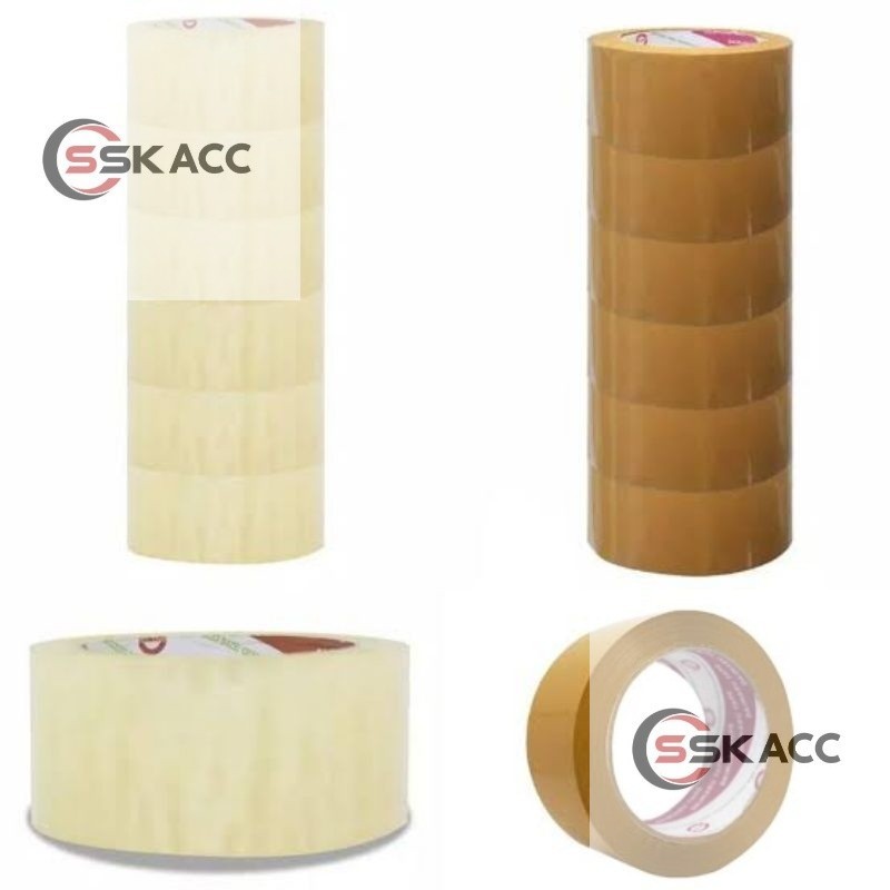 

Lakban 2inch 100 Yard 45mm Bening Coklat