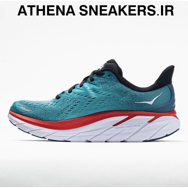 Sepatu Hoka Clifton 8 Men's Wide Blue White BNIB Original