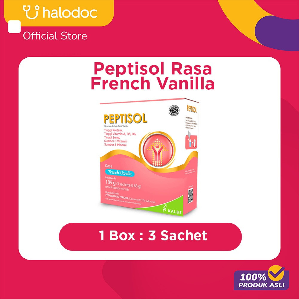 

Peptisol French Vanilla 180g Tinggi Protein new