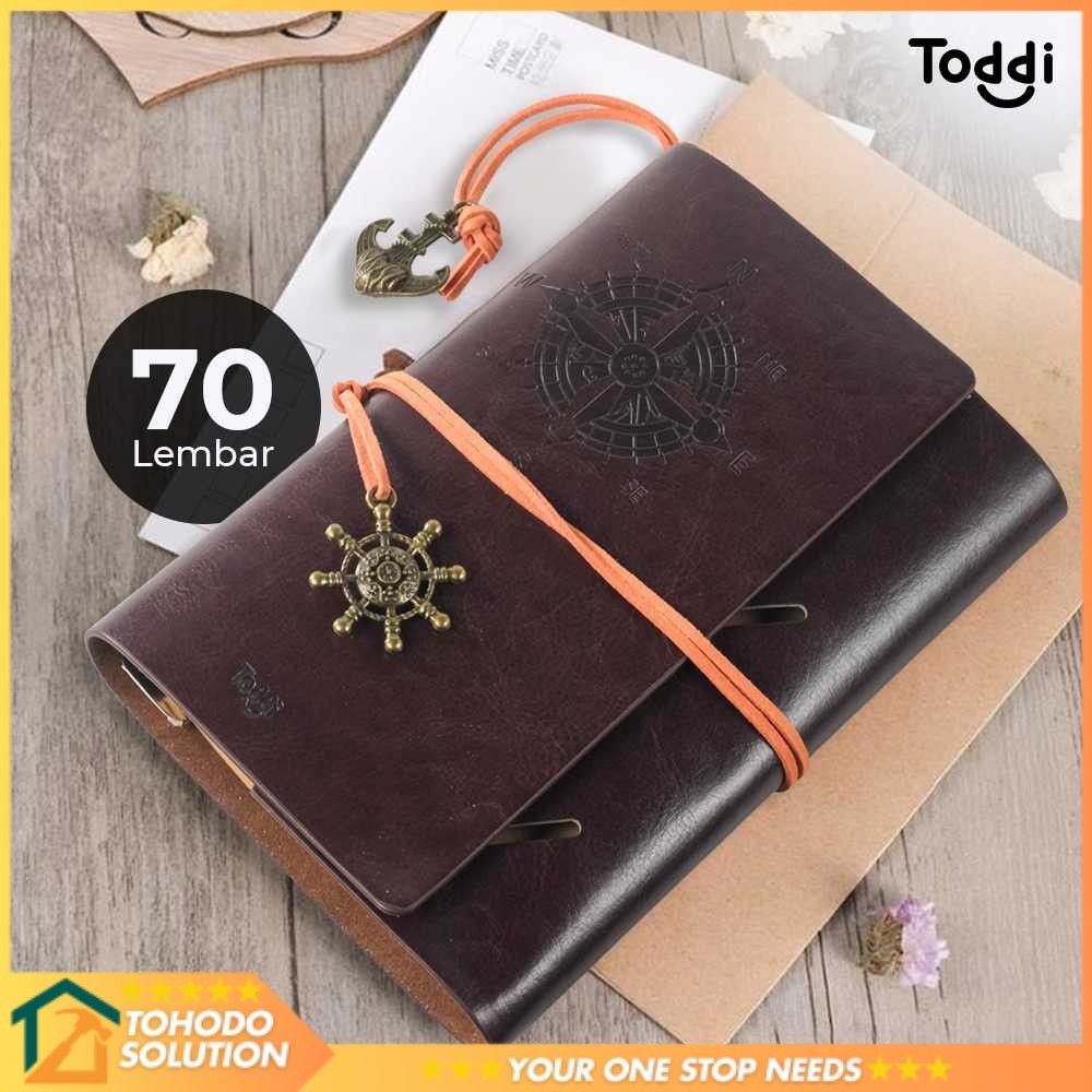 

Toddi Buku Jurnal Leather Notebook Diary A6 72GSM 140 Halaman Blank - 8005