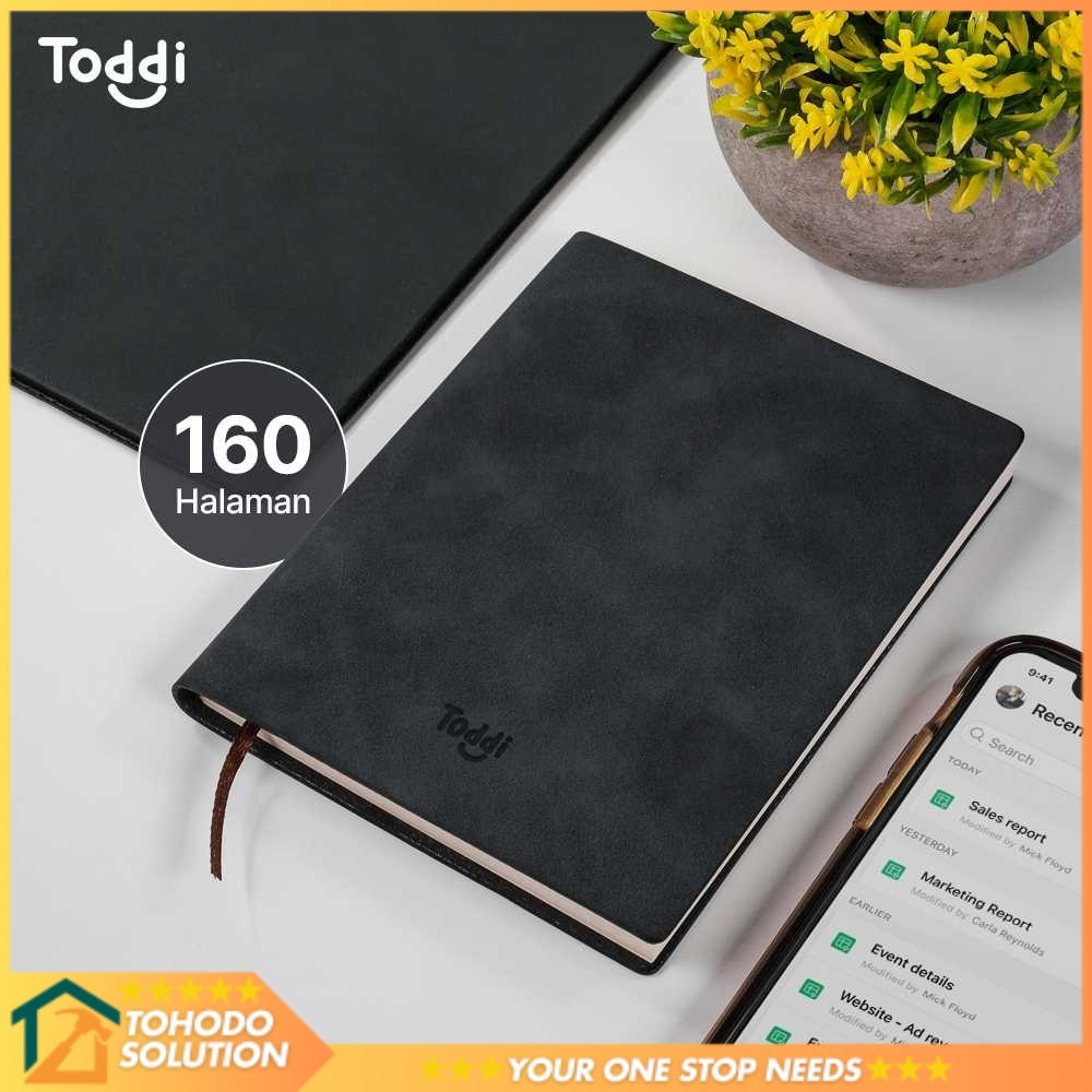 

Toddi Buku Jurnal Hardcover Notebook Diary 68GSM 160 Lembar Grid - 173