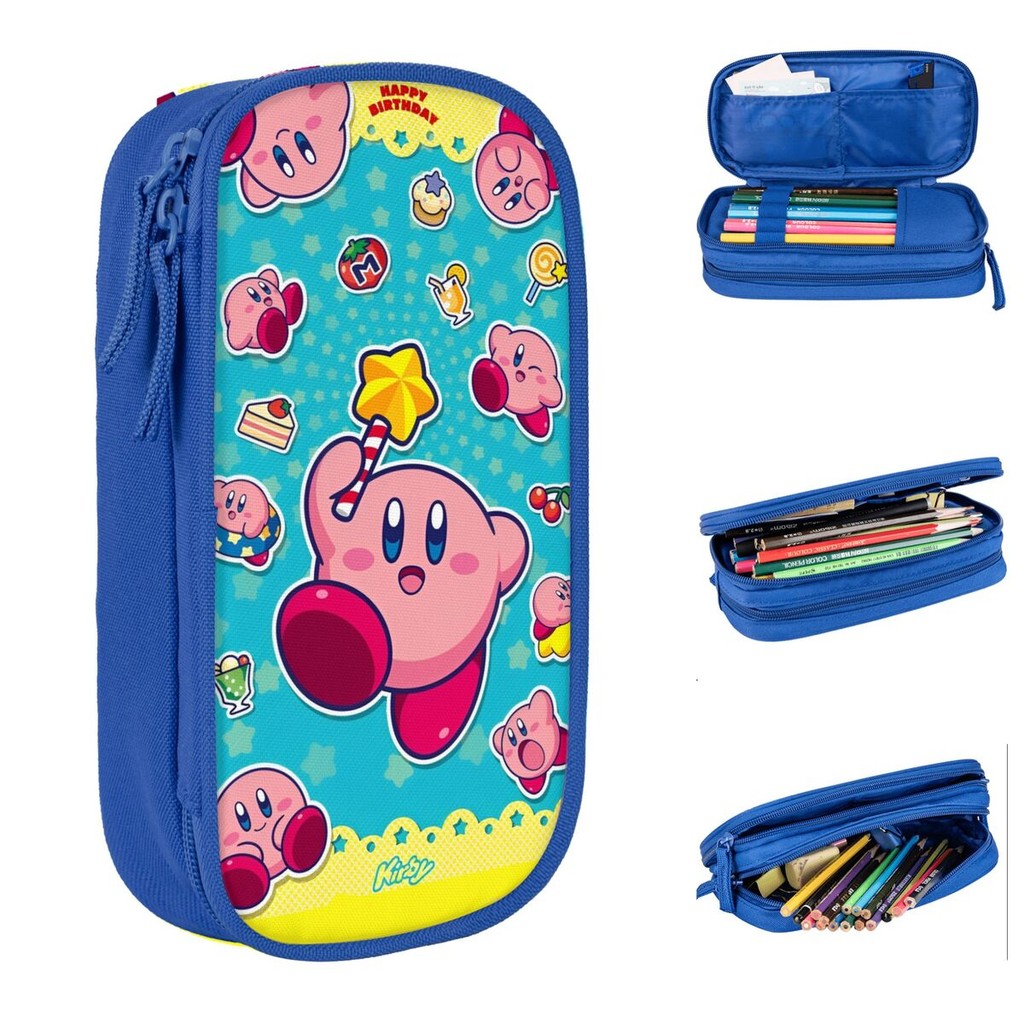 

Classic Star Kirbys Anime Pencil Case Pencilcases Pen Box Kids Big Capacity Bag Students School Gift Stationery