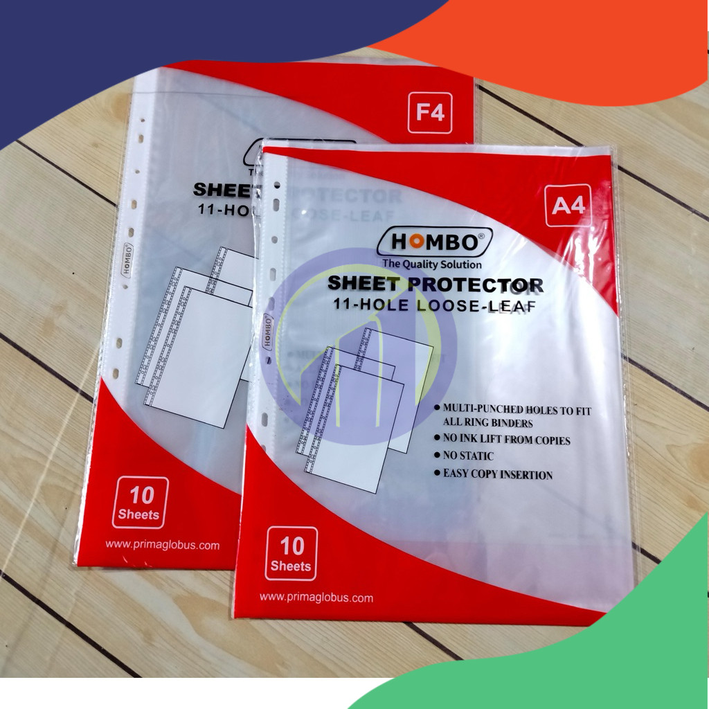 

(PACK) SHEET PROTECTOR HOMBO A4,F4 (min. order 6 PACK)