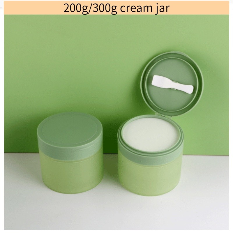 

10/20pcs 200g/300g Makeup Remover Cream Jar Empty Cosmetic Container With Spoon Body Lotion /Face Cream / Hair Mask Container