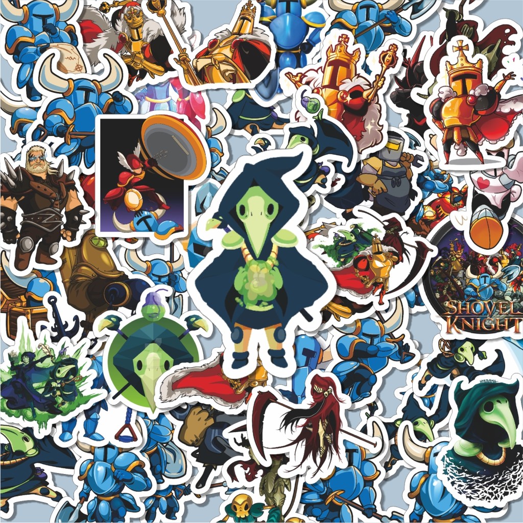 

100PCS Lucu Stiker GAME SERIES STEAM SHOVEL KNIGHT 2 Stiker Aesthetic Stiker Anti Air Stikers Berperekat Waterproof sticker decal buat Motor Helm Buku Journal Koper Casing HP Laptop Botol Minum Hadiah anak