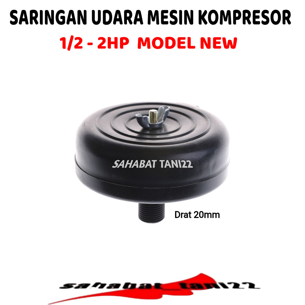 Air Filter udara kompresor Saringan Udara Kompresor Filter Udara Kompresor 1/2 - 2hp 20mm
