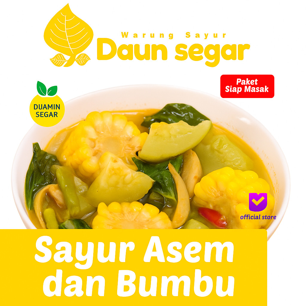 

Daunsegar - Sayur Asem Premium Tinggal Rebus, Bumbu Sudah Termasuk