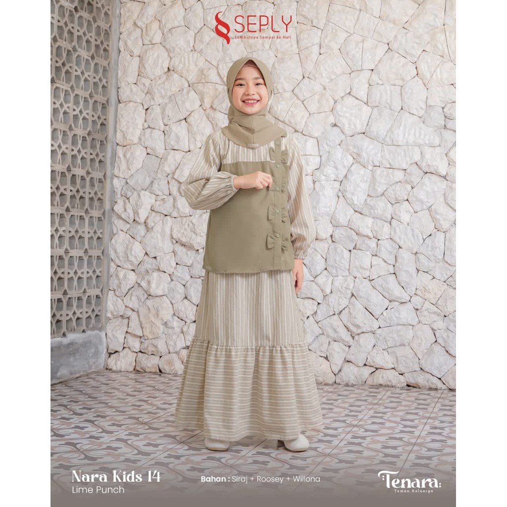 SEPLY GAMIS ANAK NARA KIDS 14 LIME PUNCH