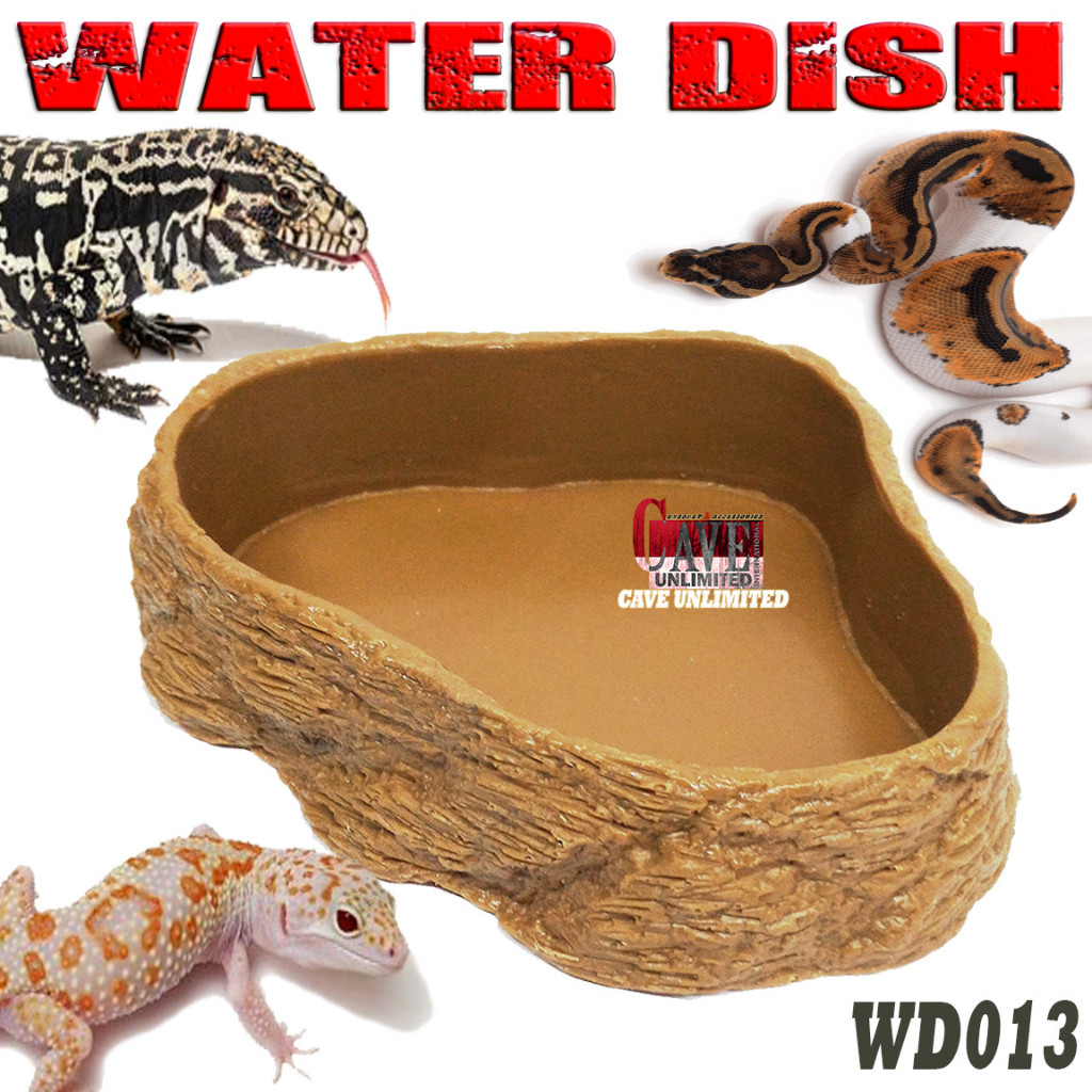 WD013 WATER FEEDING FOOD DISH TEMPAT WADAH PAKAN AIR HEWAN PET REPTILE KADAL ULAR MILK SNAKE CORNSNA