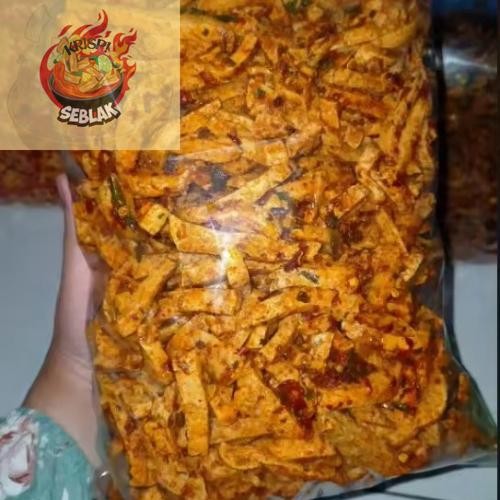 

Seblak krispi Basreng Pedas Daun Jeruk 1kg Renyah Extra Pedas
