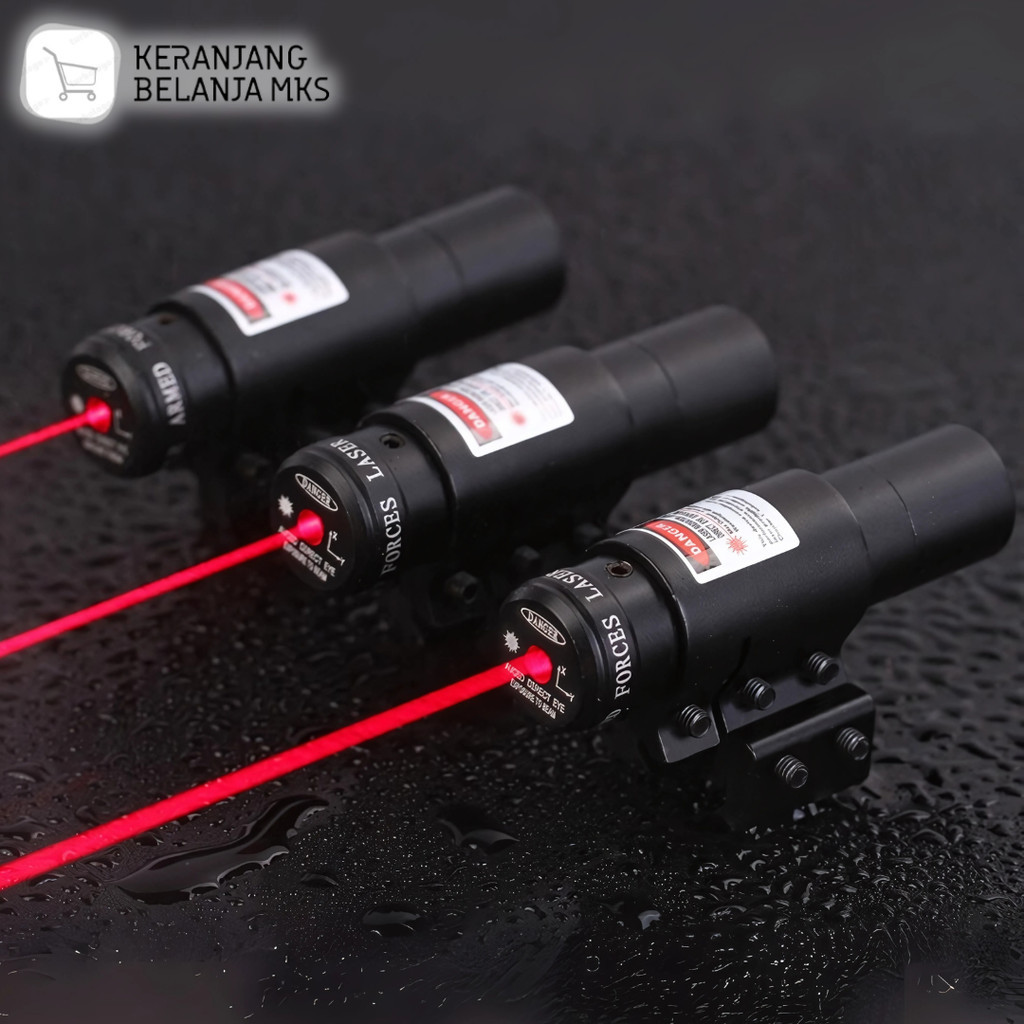 Laser Tembak Scope Airsoft Tactical Red Laser Mount Airsoft Rifle 650n