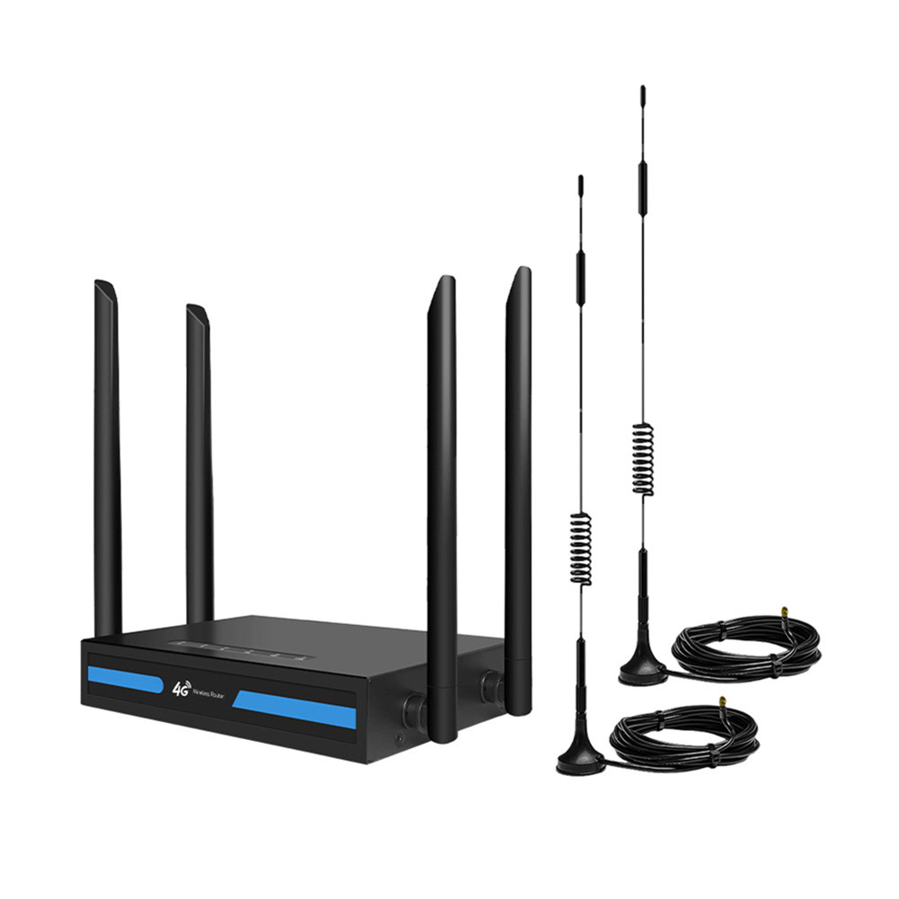 4G LTE WiFi Router with SIM Card Slot 4G LTE Modem Router with External Antennas 4G LTE CPE Router