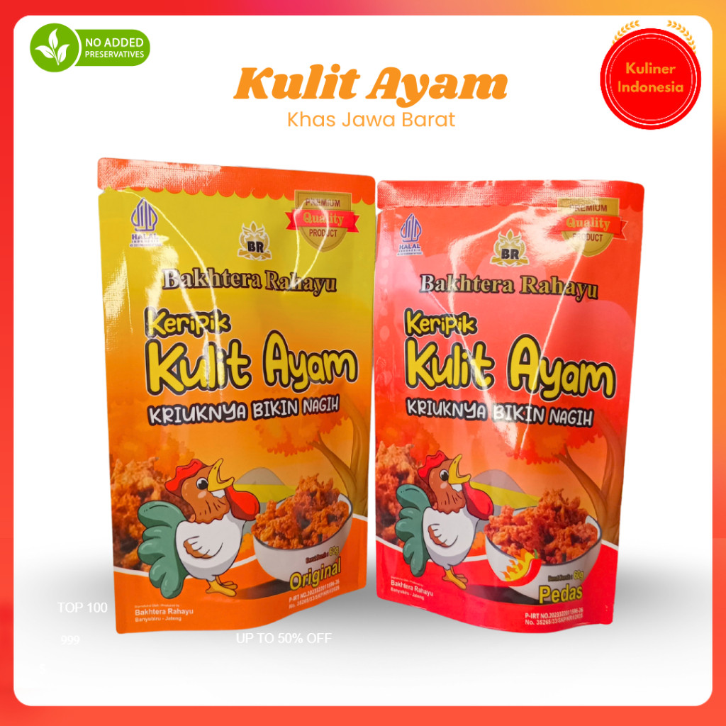 

Camilan kulit ayam renyah snack bakhtera rahayu kulit ayam tanpa pengawet gurih dan renyah