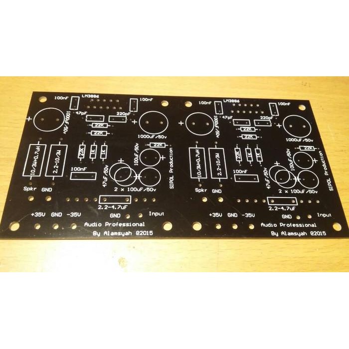 Part PCB Gain clone LM3886 LM 3886 Stereo Pertinax