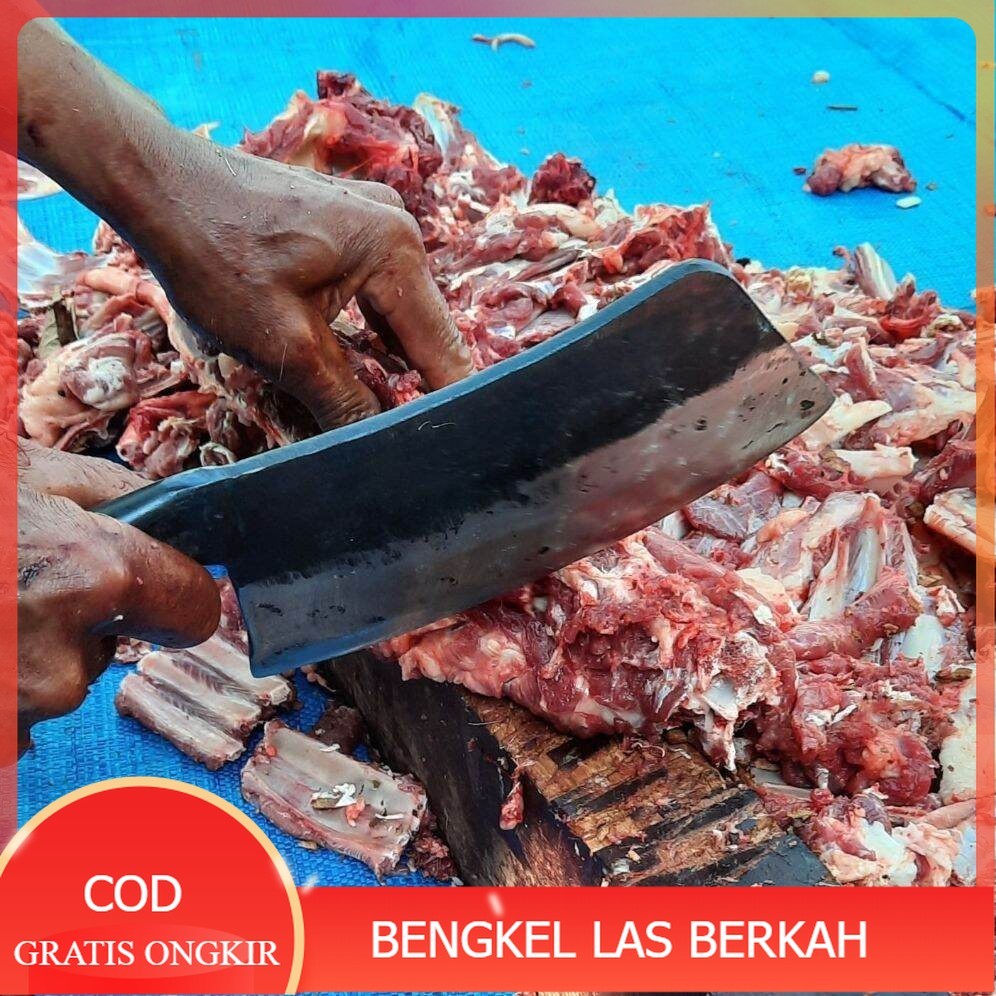 Pisau Daging Cacah Tulang Murah Tajam Berkwalitas - pisau cacah tulang baja per tebal dan tajam - pi