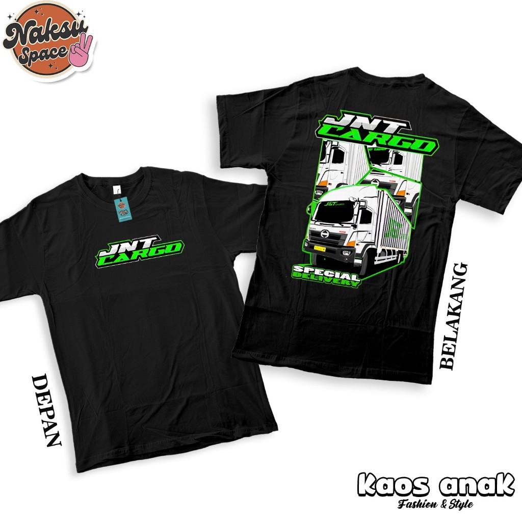 KAOS ANAK - KAOS TRUK JNT CARGO SPESIAL DELIVERY BAJU TRUK ANAK  BAJU DISTRO