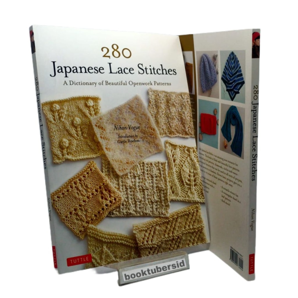 280 Japanese Lace Stitches Buku Rajut Pola Renda Jepang Dictionary of Beautiful Openwork Patterns pb