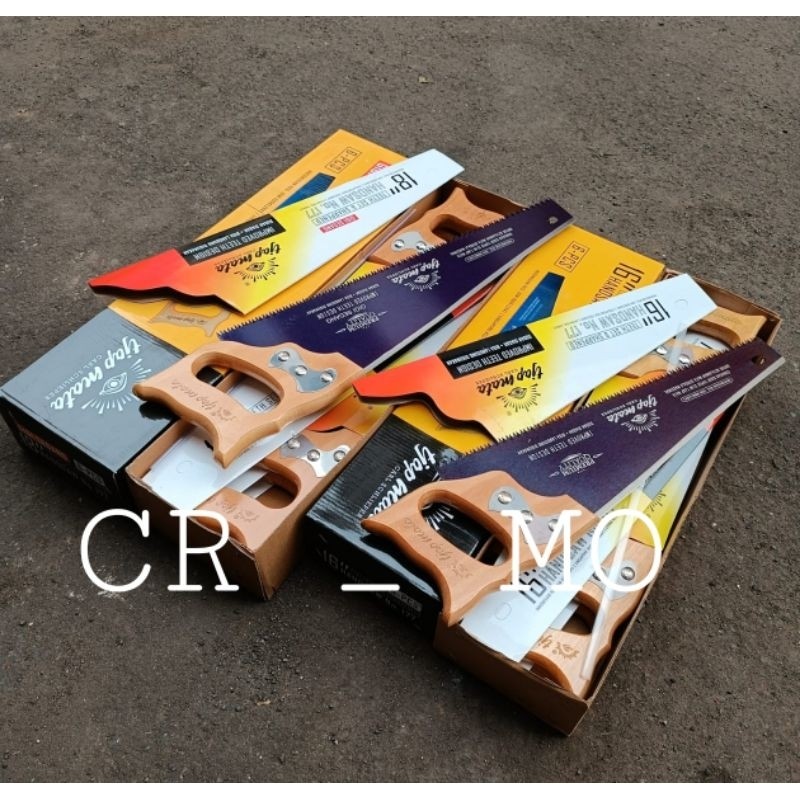 GILISHOP gergaji kayu Tjap Mata 16"18" 20 inch solingen Germany Gergaji manual potong kayu tajam ori