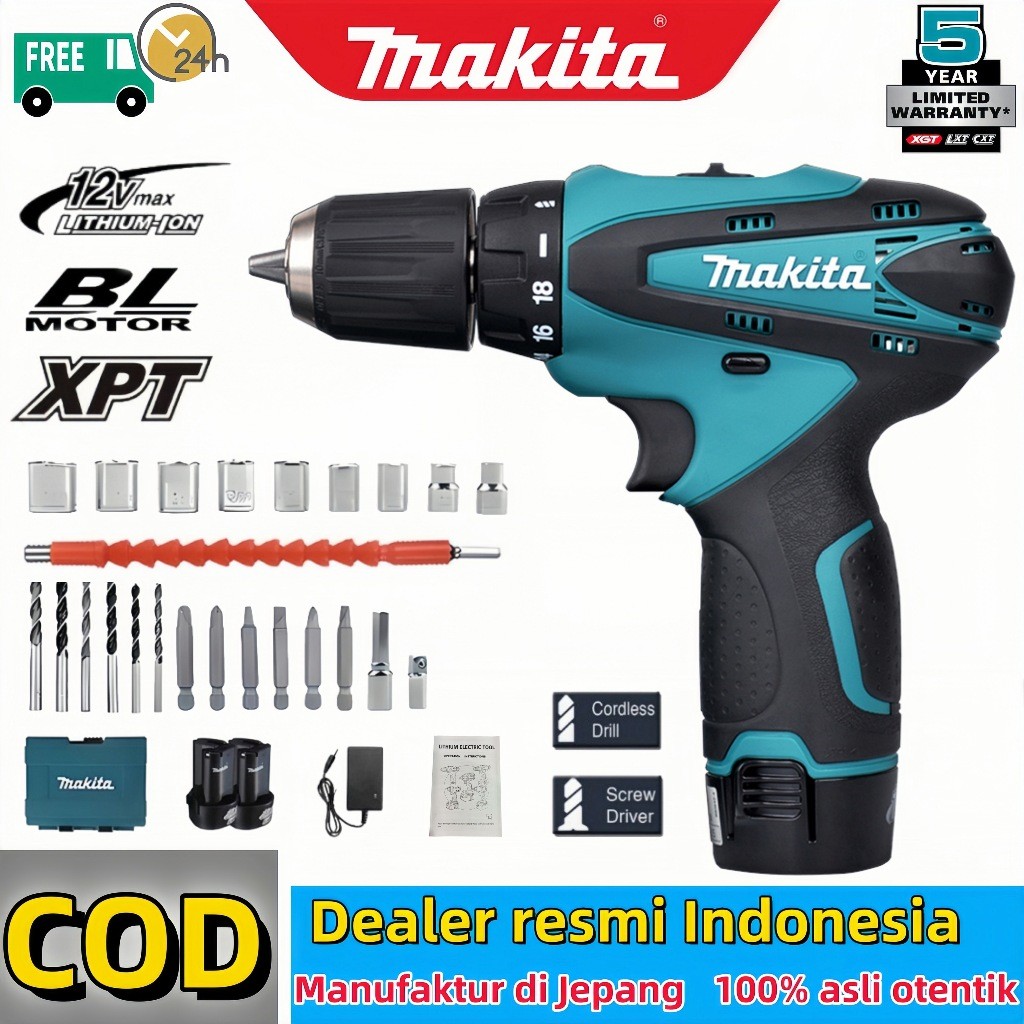 [Distributor resmi di Indonesia] makita DF330D bor baterai makita bor makita original Cordless Drill