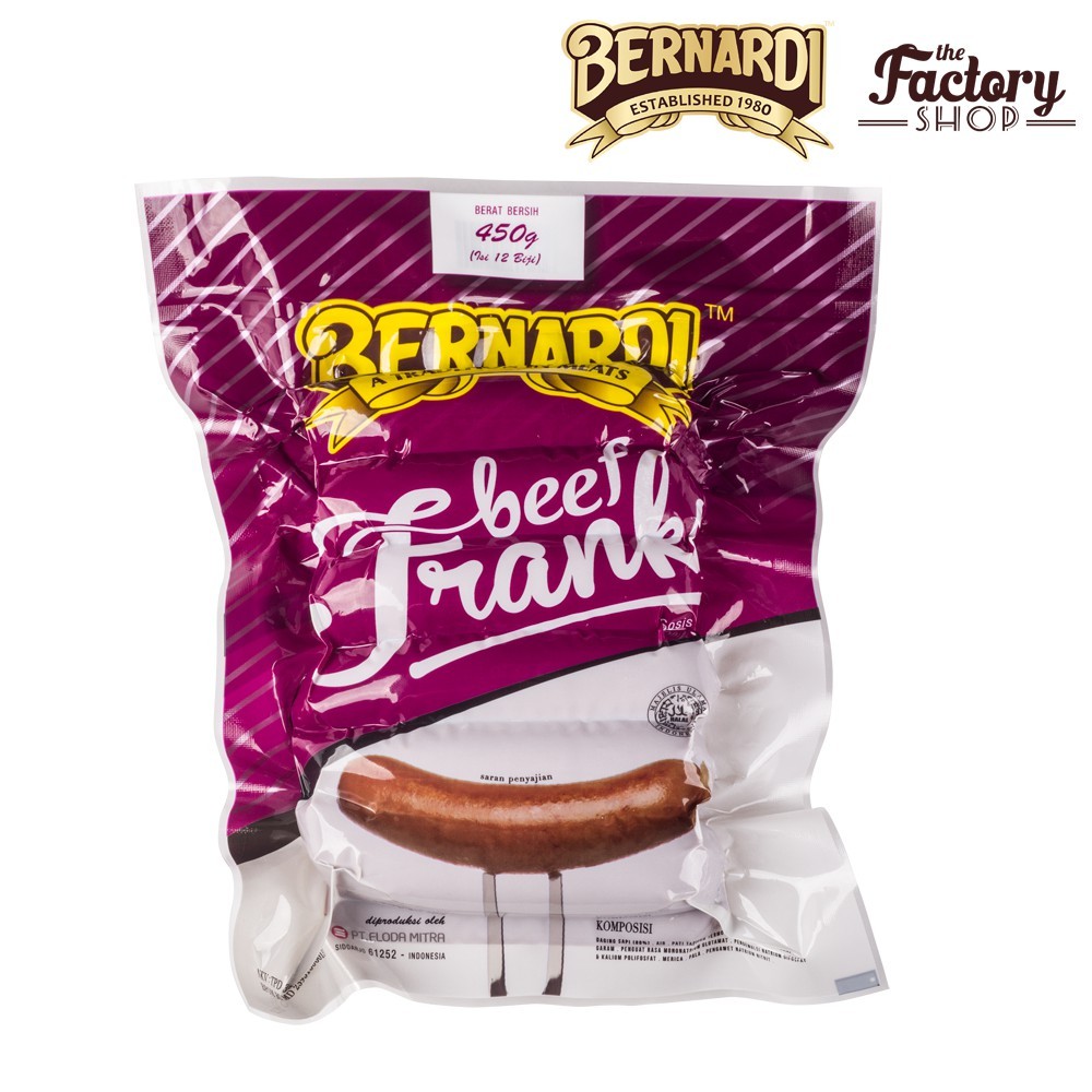 

Bernardi Beef Frank 450g