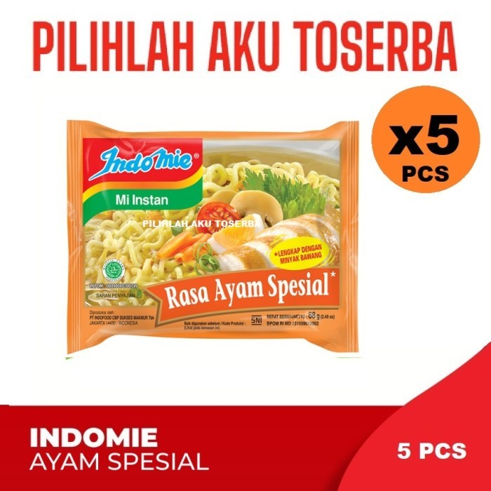 

Mie Instant INDOMIE Rebus AYAM SPESIAL - ( HARGA 5 PCS )