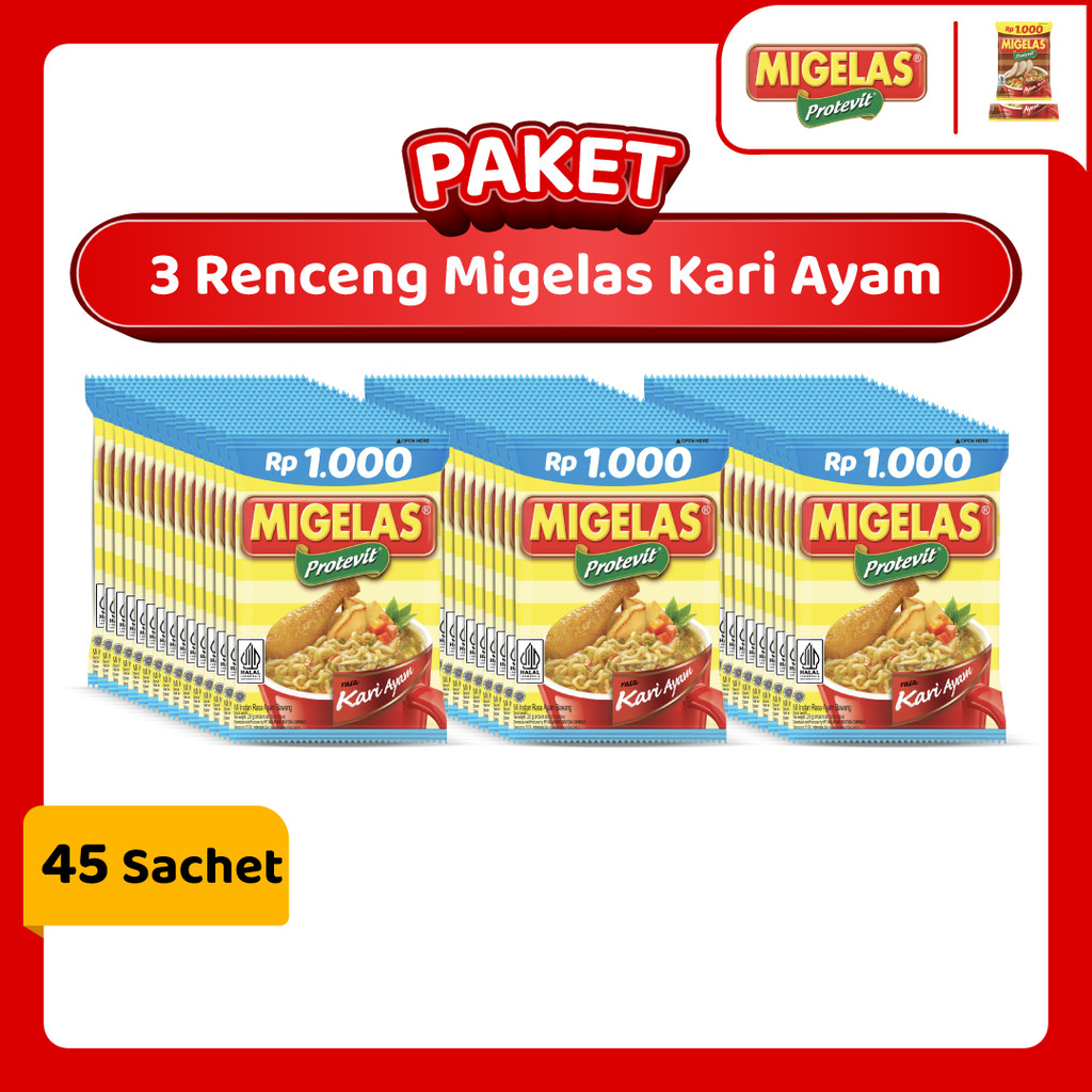 

Paket 3 Renceng Migelas Kari Ayam