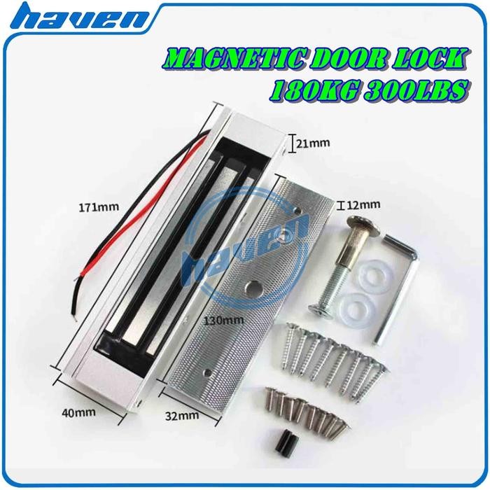 

EM LOCK 180KG 300LBS / MAGNETIC DOOR LOCK 180KG 300LBS/ ACCESS DOOR