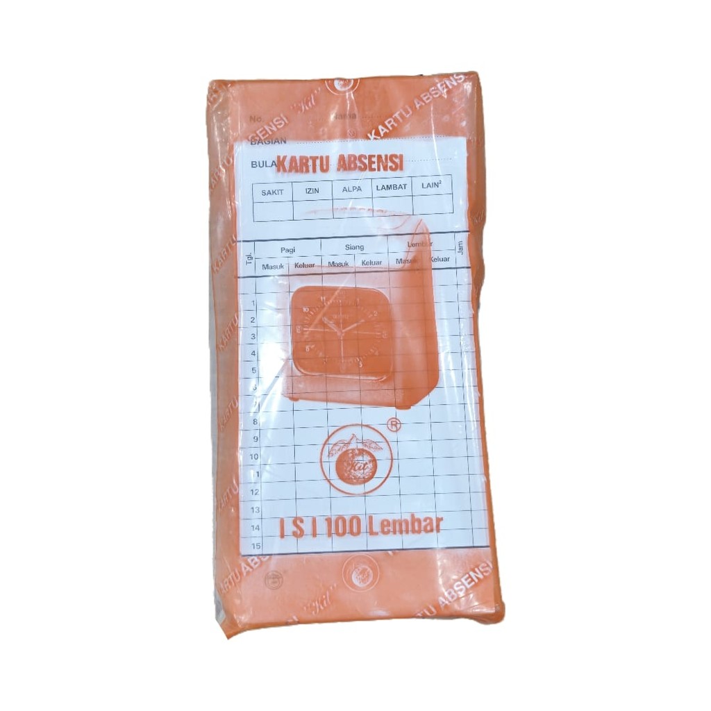 

Kartu Absen APEL JERUK / Kartu Kertas Absensi / Kartu Absen Amano Atk