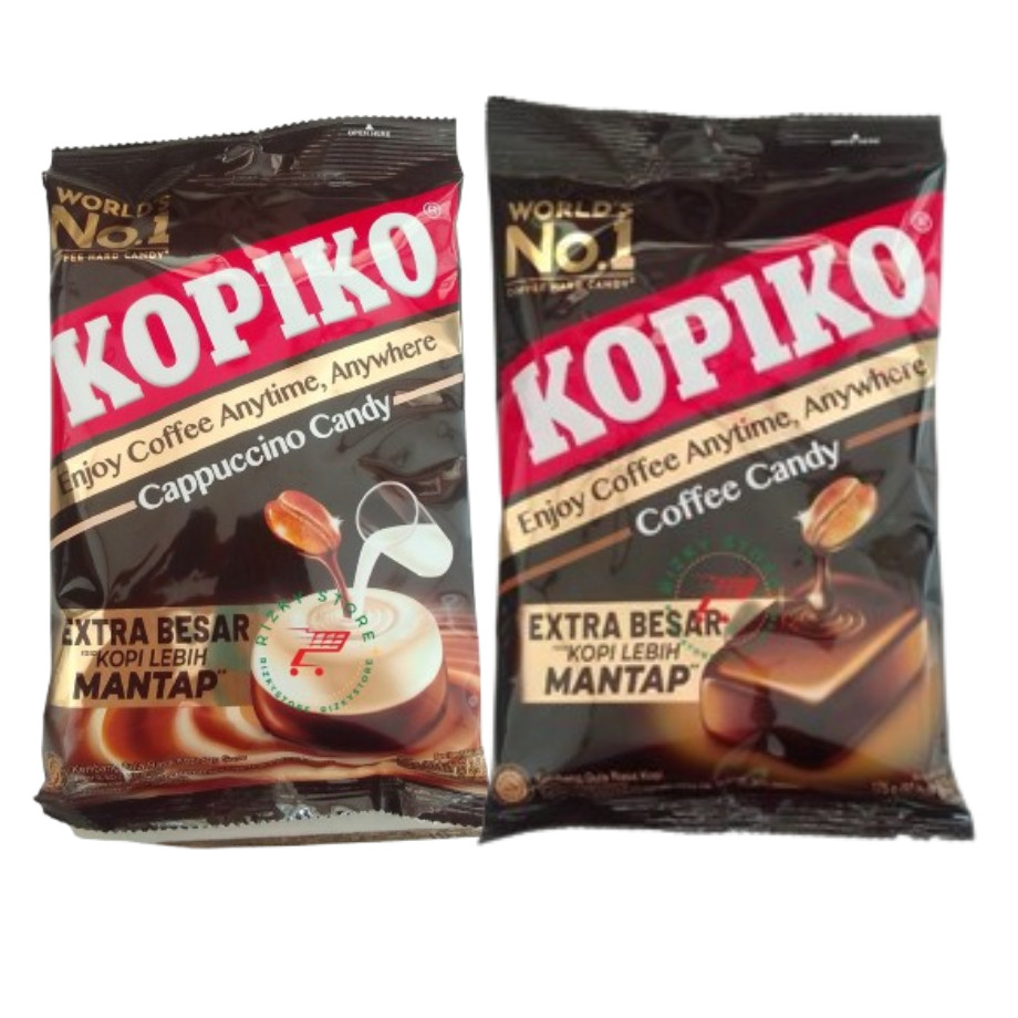 

Permen Kopiko Cappucino/Coffee 1 Bungkus 175 Gram isi 50 Pcs #RIZKYGROSIR#