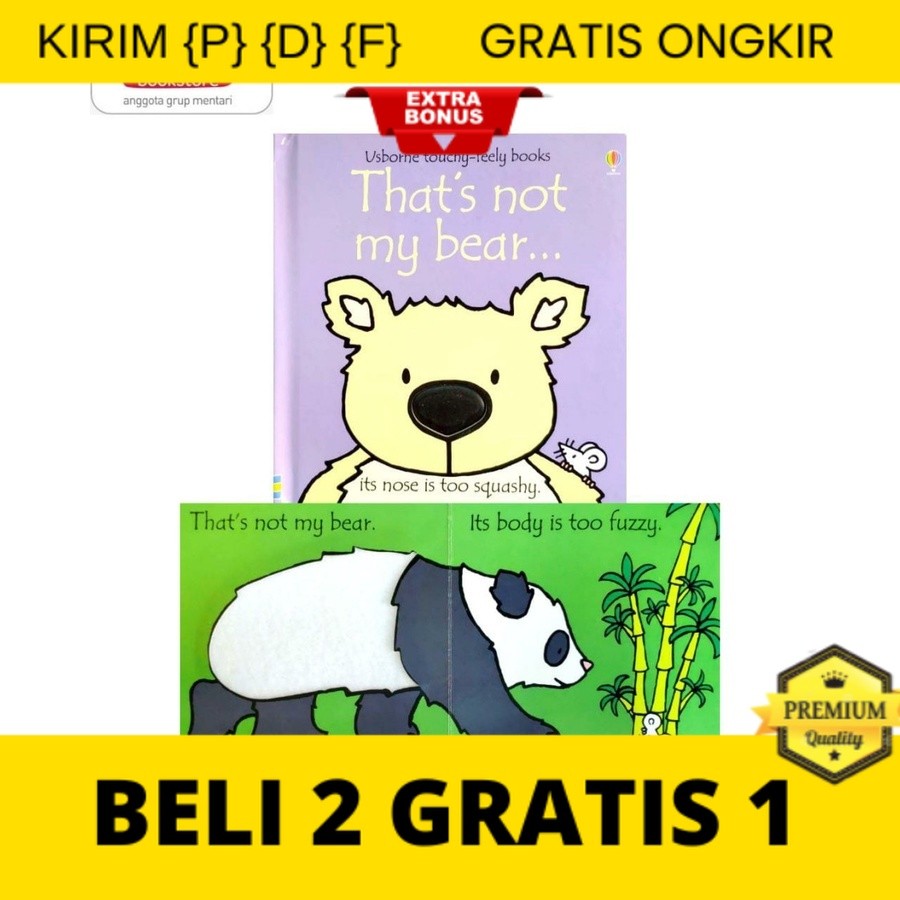 

{P} {D} {F} That's Not My Bear |Usborne Touchy Feely Books