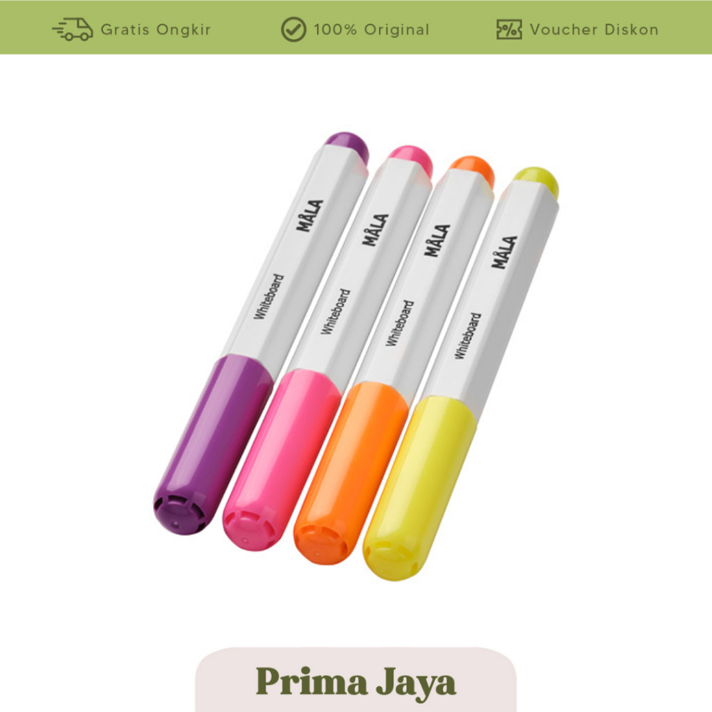 

NEW ARRIVAL IKEA MALA Spidol papan tulis untuk anak aneka warna 4-pc, ML