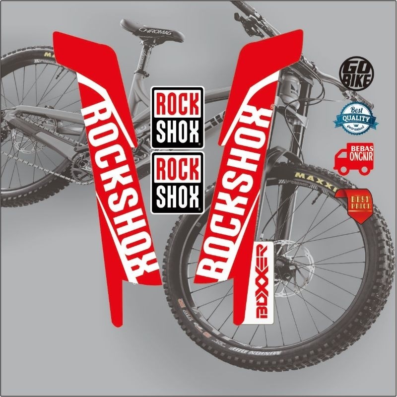 decal fork sticker fork printing stiker shock sepeda mtb