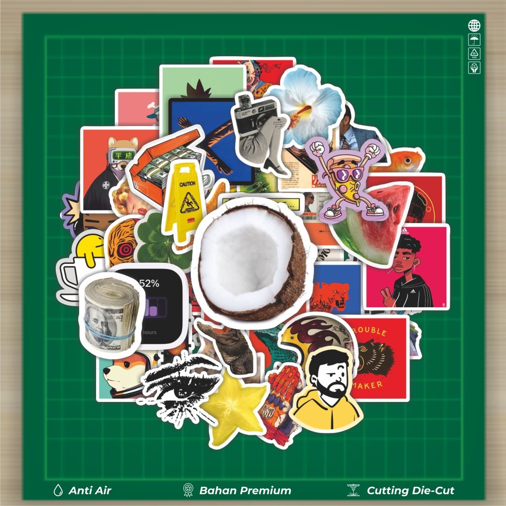 

HOT 50 PCS STIKER Stiker Random V9 Stiker Fashion Cars Decal Dingin Kartu Album Custom Vinyl Anti Air- Sticker Aesthetic Buku Journal Koper Casing HP Tablet Laptop Helm Motor Botol Minum