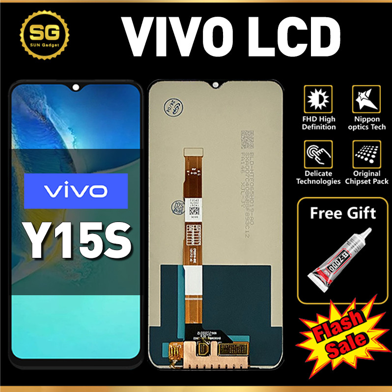 ORI LCD FOR VIVO Y15S Original Fullset Asli For LCD hp VIVO Y15S Glass Touch Screen Digitizer