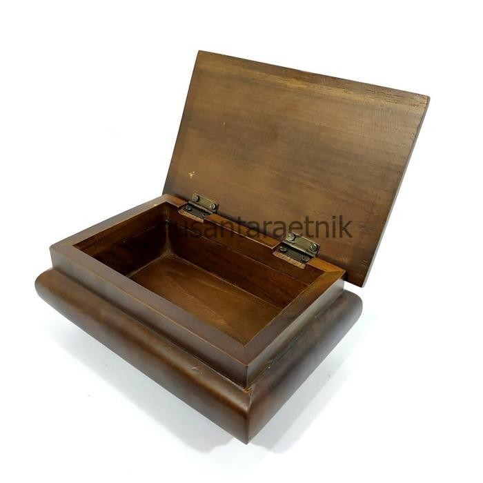 Kotak Box Peti Kayu Jati Unik Antik Tempat Wadah Menyimpan Perhiasan