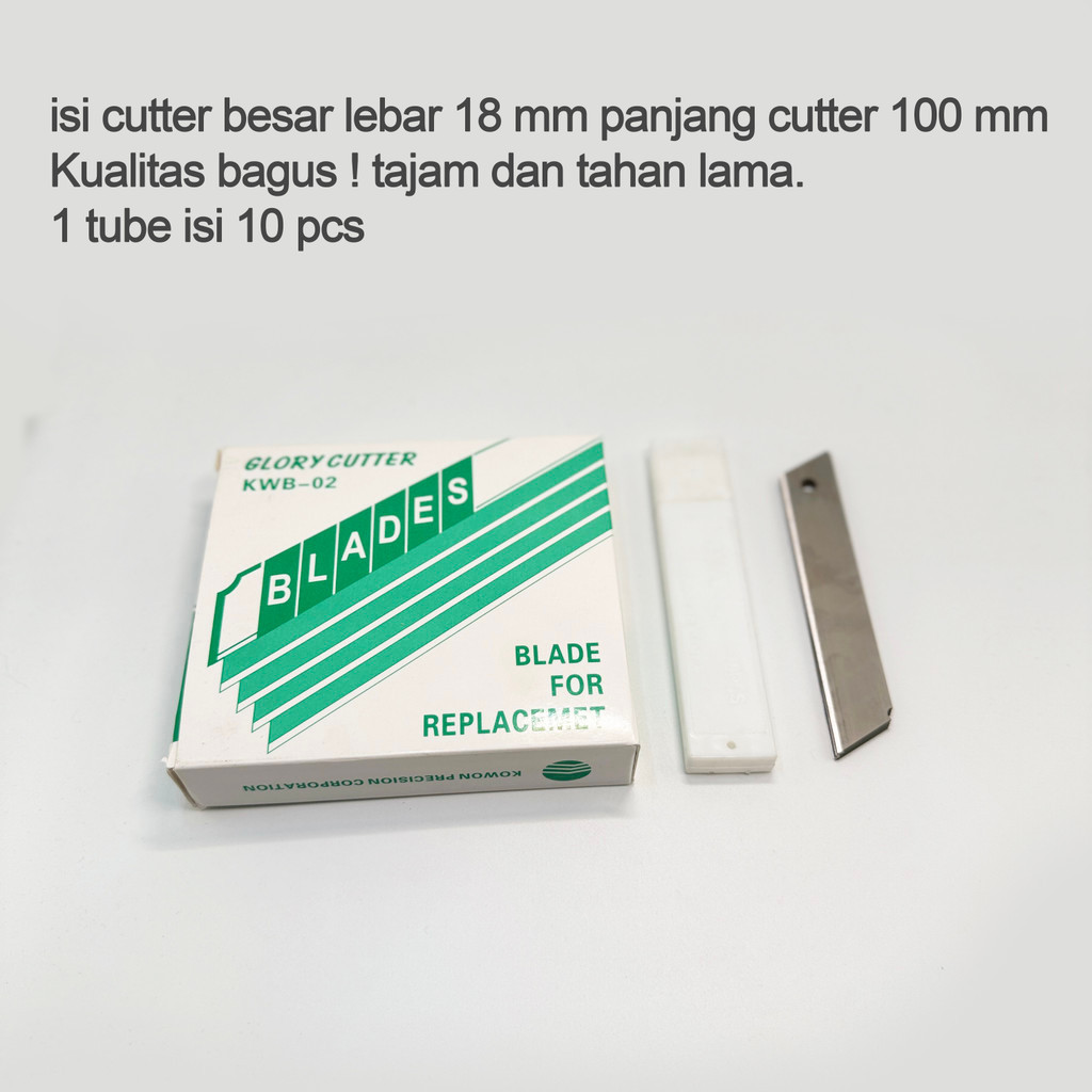 

(KB) ISI ULANG Refill SILET Cutter Besar 1 tube isi 10 pcs