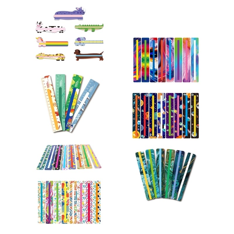 

1 Pack Strips for Kids Dyslexia Tools Reading Rulers Bookmarks for Kids Highlighter Reading Trackers